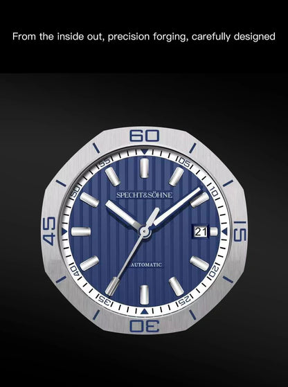 New Arrivals Specht & Söhne Dive Watch 40MM Miyota 8215 Automatic Mechanical Watches For Men Octagon Bezel Steel