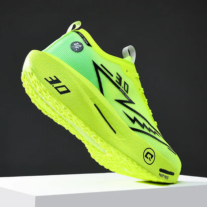 Brand Men's Carbon Plate Running Shoes, Soft Cushion, Shock Absorbing Sports Shoes, Unisex Sneakers, Light Anti-Slip Training Shoes
