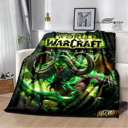 Game World of Warcraft Printed Blanket Picnic blanket Warm Flannel blankets Home bed linings blankets for beds Birthday Gift