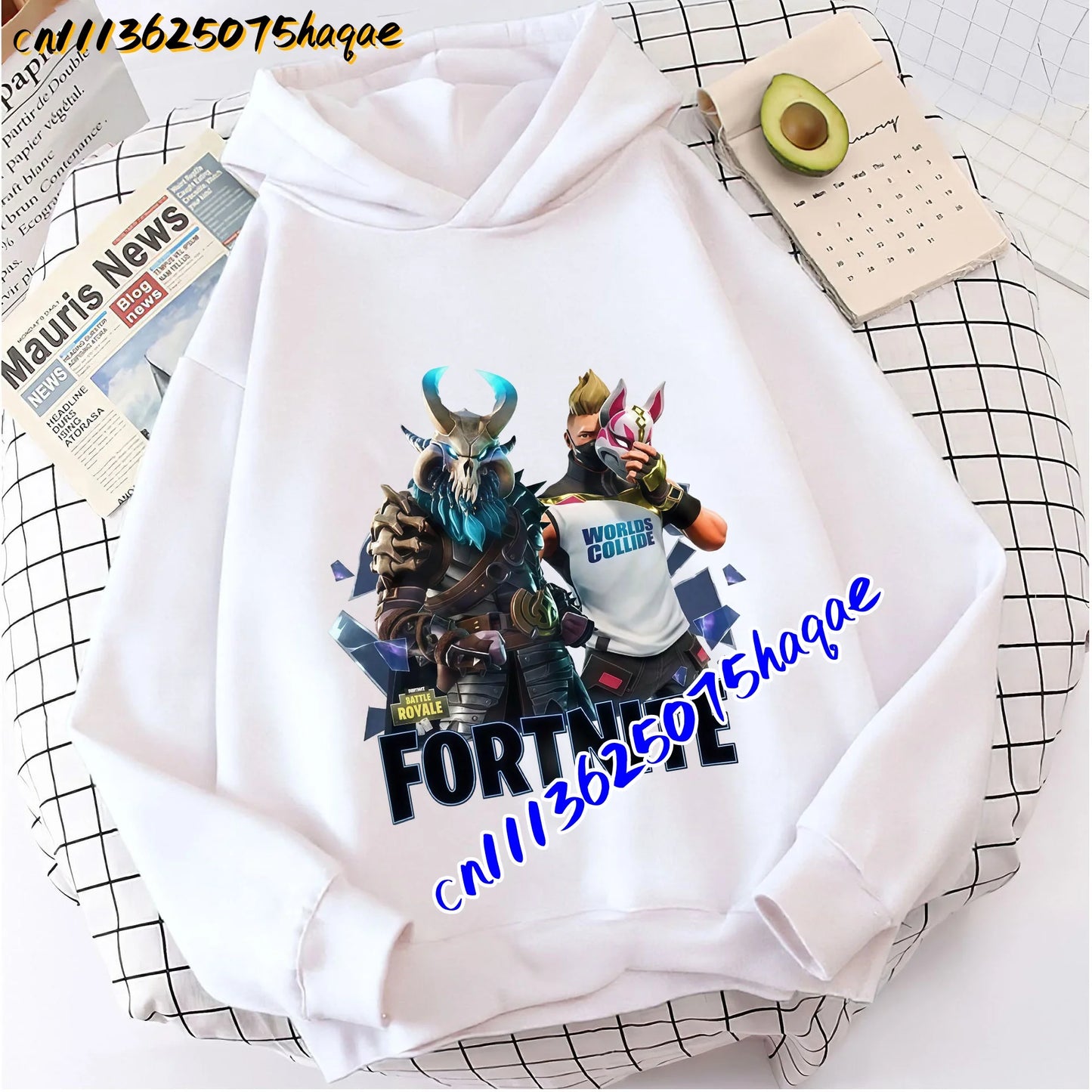 FORTNITED Children Long-sleeved Girls Boy Streetwear Boys Baby Hoodies Pullover Sweatshirt Anime Fashion Kid Clothing Tops Gift