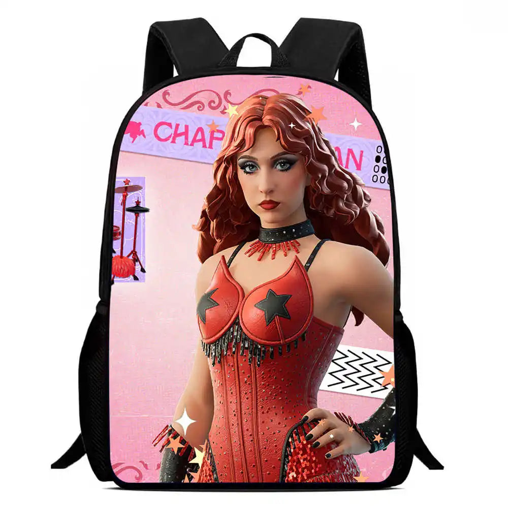 Kids School Backpack Cartoon Fortnite Bags for Girls Boys Durable Lightweight Large Capacity Breathable