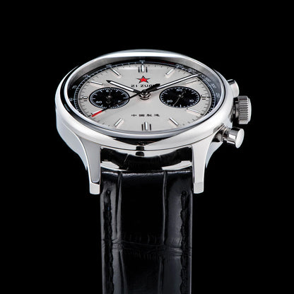 1963 Panda Pilot Chronograph Watch Men 40mm Air Force Sapphire Senior  ST1901 Mechanical Wristwatches Retro Clock Reloj Hombre