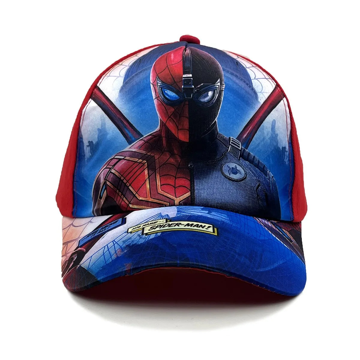 Marvel Spider-Man Anime Figure Baseball Cap Kid’s Cartoon Peaked Cap Cotton Polyester Headwear Four Seasons Sun Protection Gifts