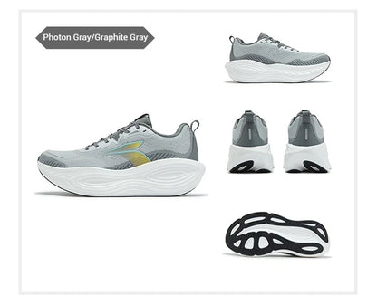 361 Degrees PopBlaze 5 Herren-Laufschuhe – Neue Dämpfung, dicke Sohle, atmungsaktiv, rutschfest, Outdoor-Jogging, Herren-Sneaker 672532212
