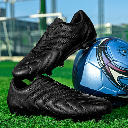 Sport Field AG/FG Soccer cleats，PU Fabric Sweat-wicking Upper，TPU Wear-resistant Sole，Sturdy Durable for Men Women Kids