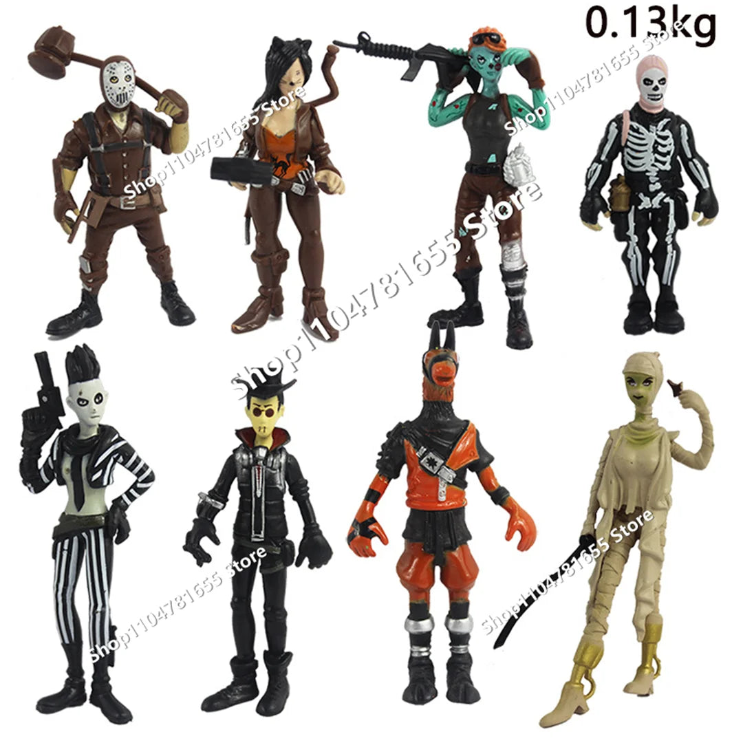 Fortnite Anime Games Figure Model PVC Dolls 8pcs/set Figure Toys Trooper Figurine Anime Collection Kids Fans Birthday Xmas Gifts