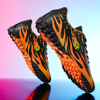 Chaussures de football professionnelles pour enfants et hommes, chaussures de sport à tige basse avec soutien de la cheville, pour jeunes, entraînement et matchs, antidérapantes et durables