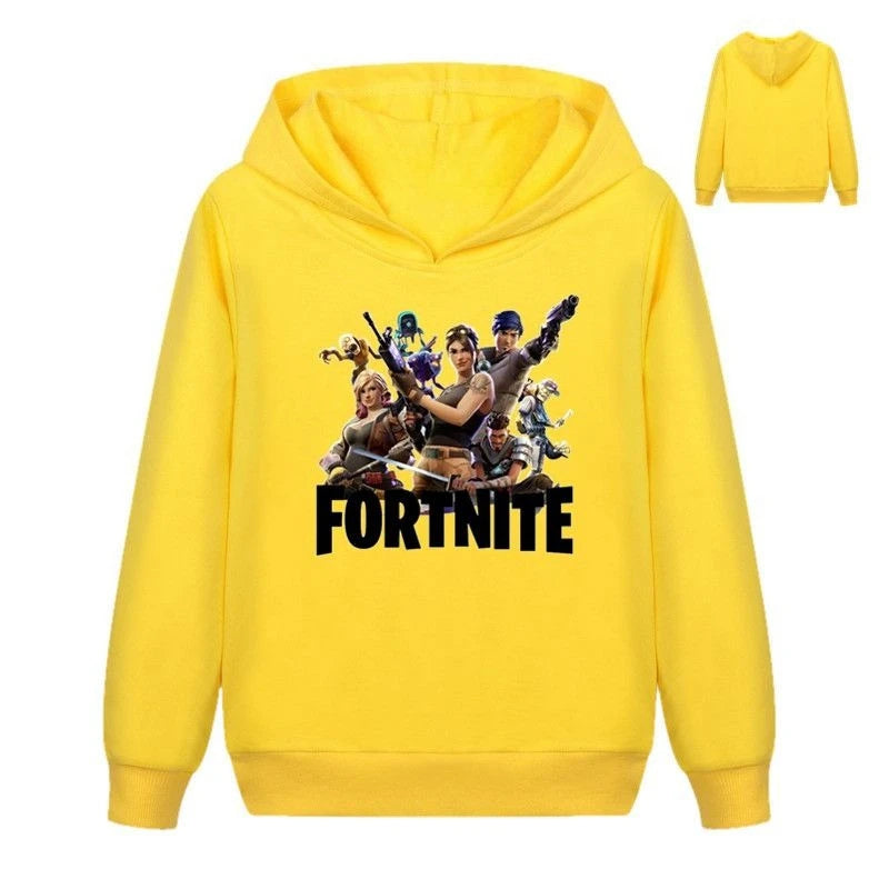 Fortnite Game Printed Children's Hoodies Cartoon Comfortable Suit Loose Long Sleeve Tops Autumn Winter Clothes