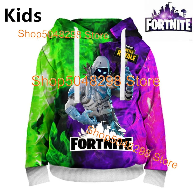 Hot Game Fortnite Hero Print Sweatshirt Boys Girls 3D Clothes Casual Kid Hoodies Children Adult Men Women Spring Autumn Pullover
