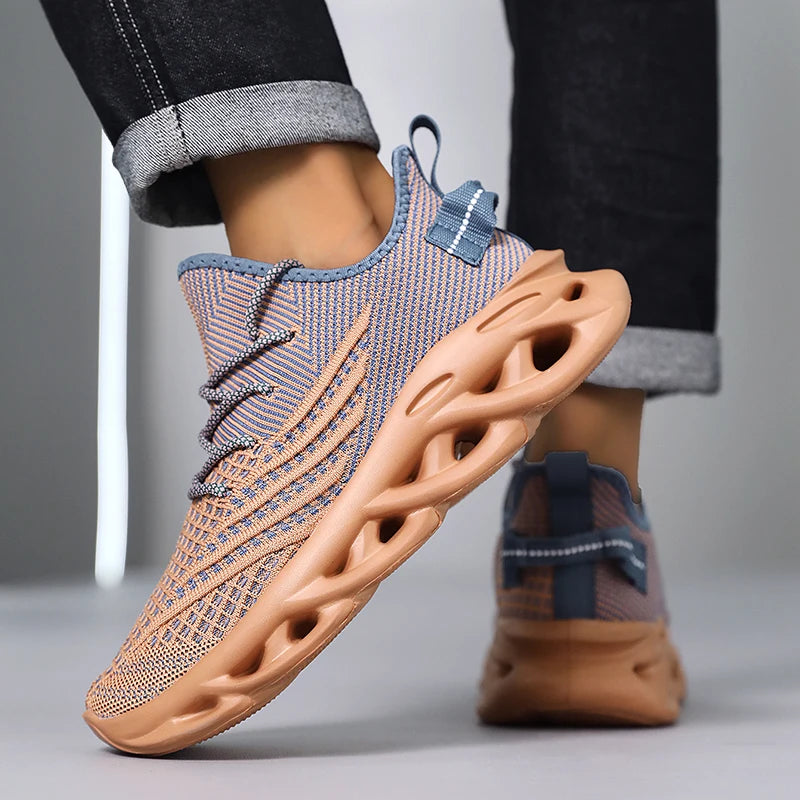 Men Sneakers Comfortable Breathable Mesh Tennis Outdoor Sports Running Gym Jogging Shoes Flat Lightweight Walking Shoes for Men