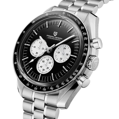 PAGANI DESIGN 2026 New Mens Watches Panda Moon Watch Luxury Quartz Watch For Men Automatic Date Sport Chronograph Wristwatch Men