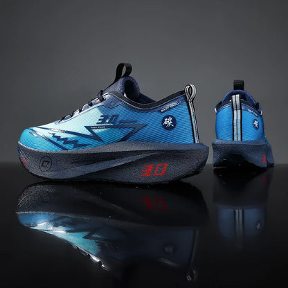 Brand Men's Carbon Plate Running Shoes, Soft Cushion, Shock Absorbing Sports Shoes, Unisex Sneakers, Light Anti-Slip Training Shoes