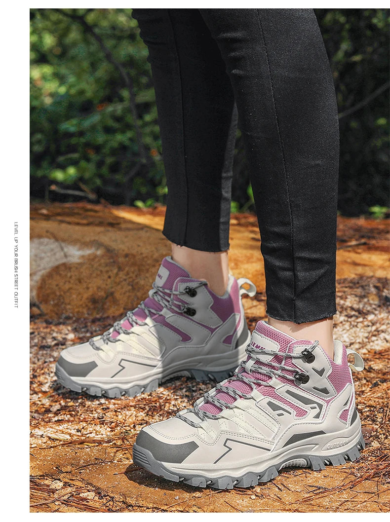 Buty turystyczne unisex, buty sportowe do wędrówek na świeżym powietrzu, buty kempingowe, damskie wodoodporne buty do spacerów, antypoślizgowe buty turystyczne