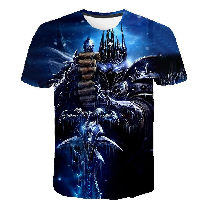 New Game World Of Warcraft 3D Printed T-shirt Men Women Fashion Streetwear O-Neck T Shirt Harajuku Oversized Tees Tops