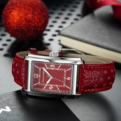 2025 New High Quality 27MM Specht & Söhne Square Men's Watch Sweep VH31 Movement Steel Reloj Hombre Sapphire Crystal Waterproof