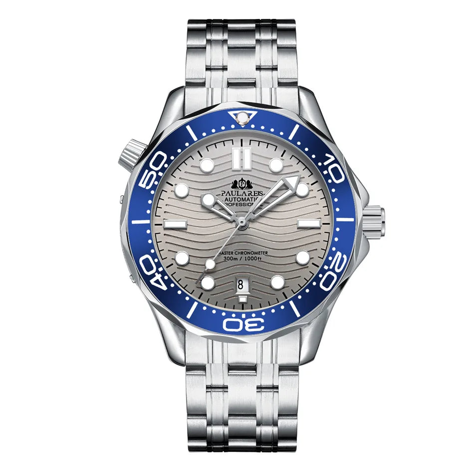 Luxury Automatic Watch for Men Stainless Steel Waterproof Calendar Mechanical Watches Fashion Casual Mens Watches Reloj Hombre
