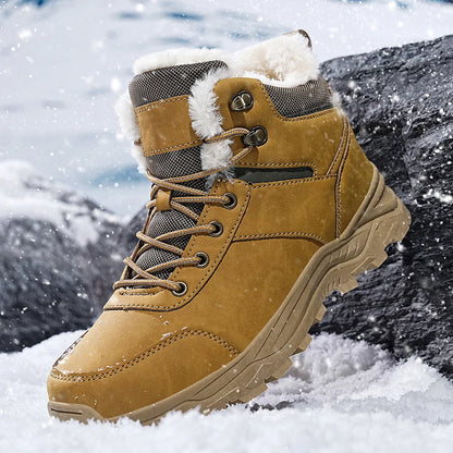 Men's Boots 2025 New Winter Slippers Warm Men Shoes Waterproof Non-Slip Plush Sneakers Male Tennis Shoes Boots Men Sneakers Winter