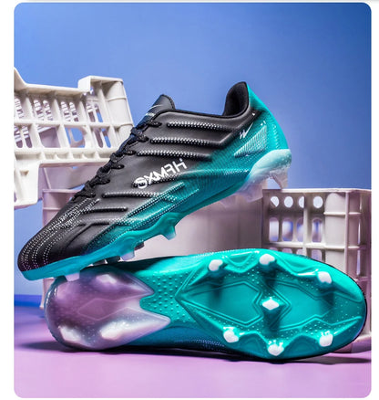 Double Star Adult Youth AG Soccer Cleats Non Slip Durable Artificial Natural Grass Football Shoes for Training Match Men Women