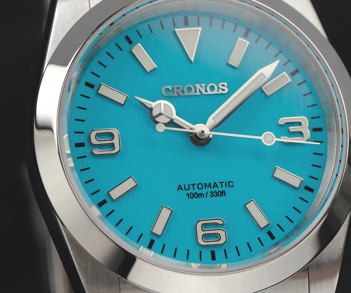 Cronos Luxury Men Watches 36mm Explore Climbing Series Couples Sport Watch NH35 PT5000 Unisex Automatic Mechanical Watch 10Bar