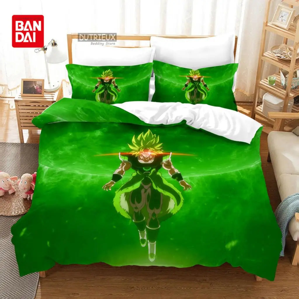 Japanese Anime Dragon Ball Duvet Cover Goku Bedding Sets For Boys Kids Teens Quilt Cover Pillowcases Children Christmas Gift