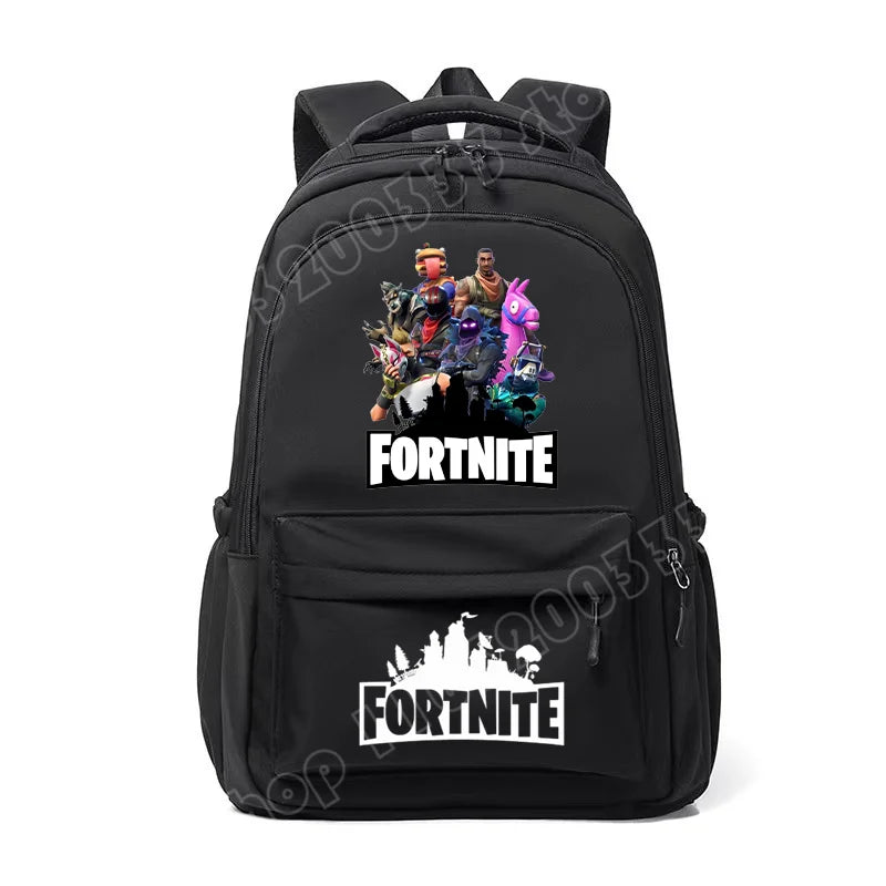 Fortnite Kids Backpack Portable Large Capacity Student Schoolbag Cartoon Printed Shoulder Bag School Supplies for Boys Gift