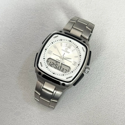 Creative Digital Display Square Quartz Watch Men with Large Dial High-end Luminous Fashion Style Gift Men's Watches Alarm Clock