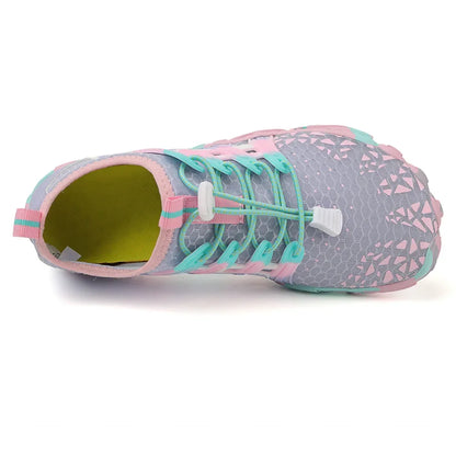 Men's and women's water shoes, upstream wading swimming barefoot five-finger aqua shoes, colorful beach seaside light unisex sneakers new