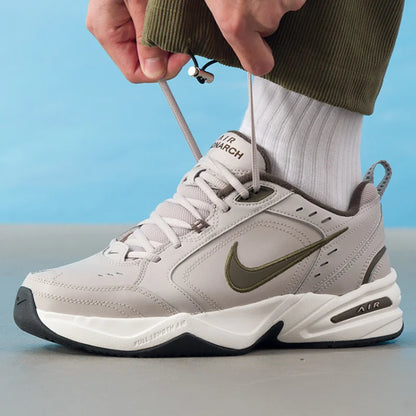 Nike Air Monarch IV Men's Brown/Grey Retro Dad Shoes 2026 Spring Training Sneakers 415445-200