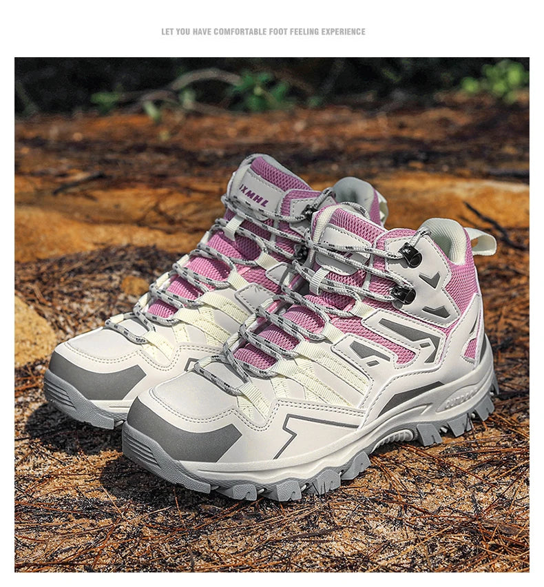 Buty turystyczne unisex, buty sportowe do wędrówek na świeżym powietrzu, buty kempingowe, damskie wodoodporne buty do spacerów, antypoślizgowe buty turystyczne