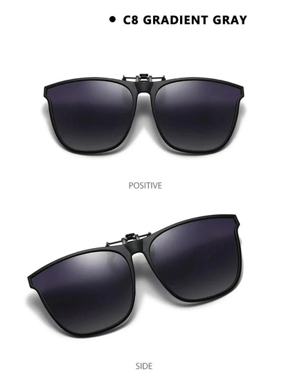 Polarized Rimless Men Clip On Sunglasse Glasses Narrow Clip-on Lenses Women Anti-glare Sunglasses UV400 Goggles New In