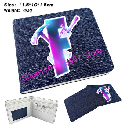 Fortnite Anime Figures Wallet Victory Royale PU Leather Purse Coin Holder Money Clutch Wristlet Cover Wallet Card Holder