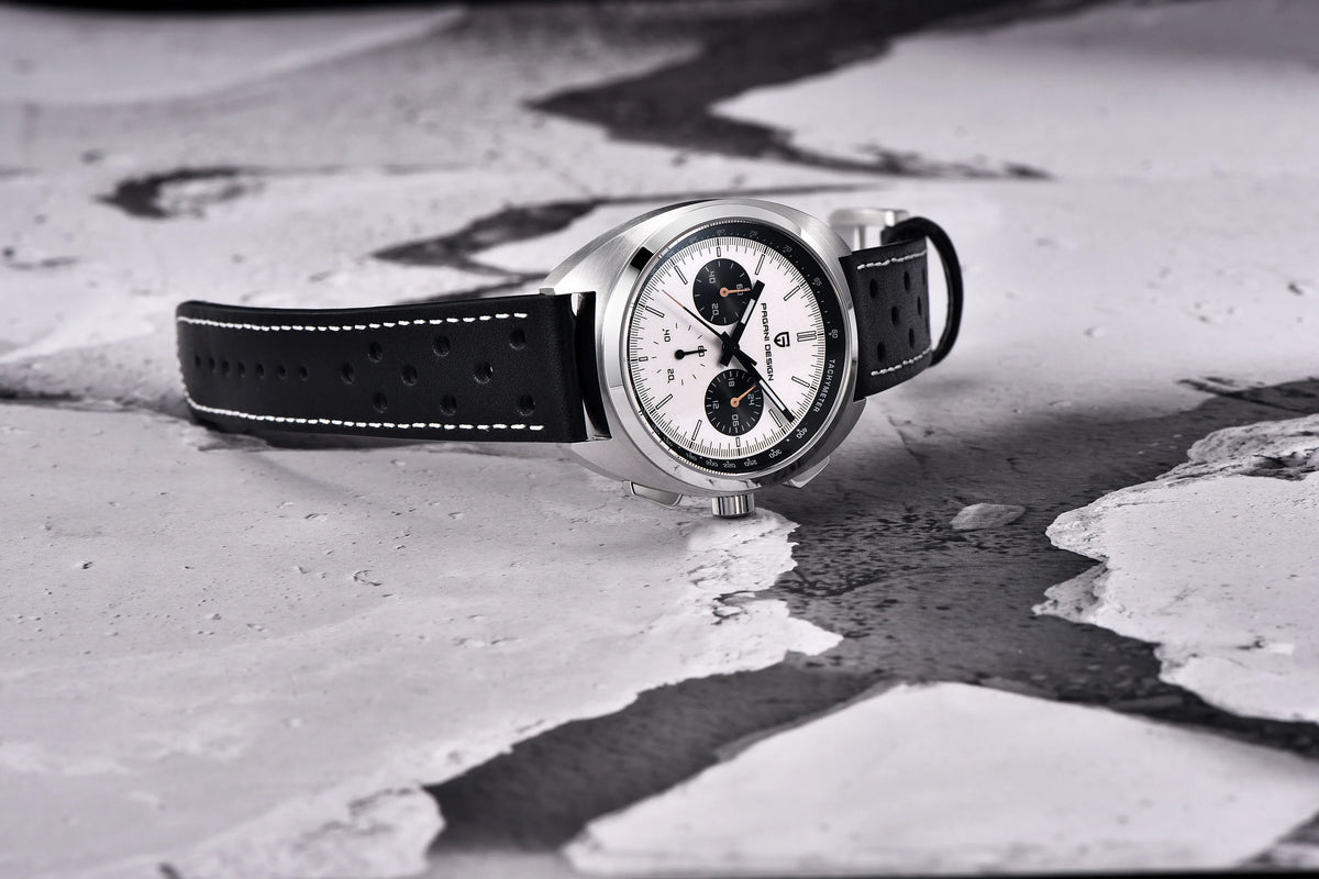 PAGANI DESIGN 2025 New Panda Dial Men Watches Luxury Quartz Watch For Men Japan VK63 Sport Chronograph Sapphire glass Wristwatch