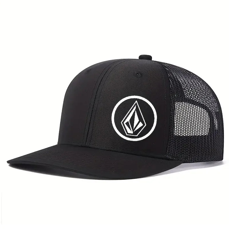 Simple symbol slightly curved printed baseball cap men's and women's outdoor sports events duck cap American truck driver hat