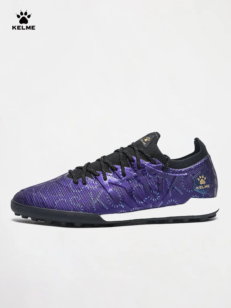 KELME Adult Football Shoes Men's Disease Electric 3.0 Short Spikes MG Professional Match Training Shoes Breathable