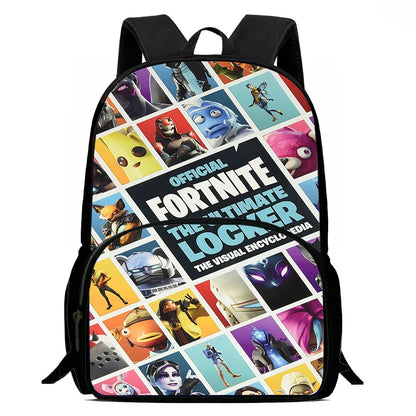 Hot Game Design Child Backpacks Shoulder Bag Pencil Case Fortnite Pupil Large Capacity School Bags for Boys Girls Best Gift