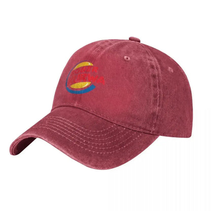 Baseballová čepice Burger King inspirovaná memem Bober Kurwa, čepice z opotřebovaného džínoviny, vintage, pro outdoorové aktivity, měkká sluneční čepice bez pevné konstrukce