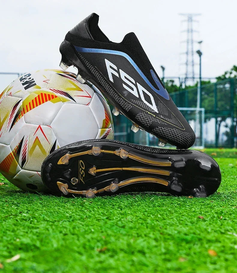 New Men Football Boots Non-Slip Boys Outdoor Hot-selling Soccer Shoes Grass Match Sneakers High-quality Cleats High-top Light