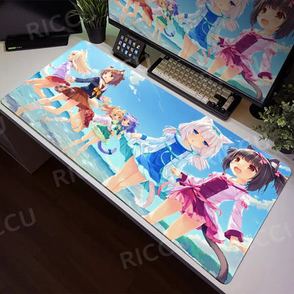 Nekopara XXL Home HD Computer Computer Desk Mouse Anime Large Mouse Pad Office Laptop Computer Desktop mat Game Accessories Tech