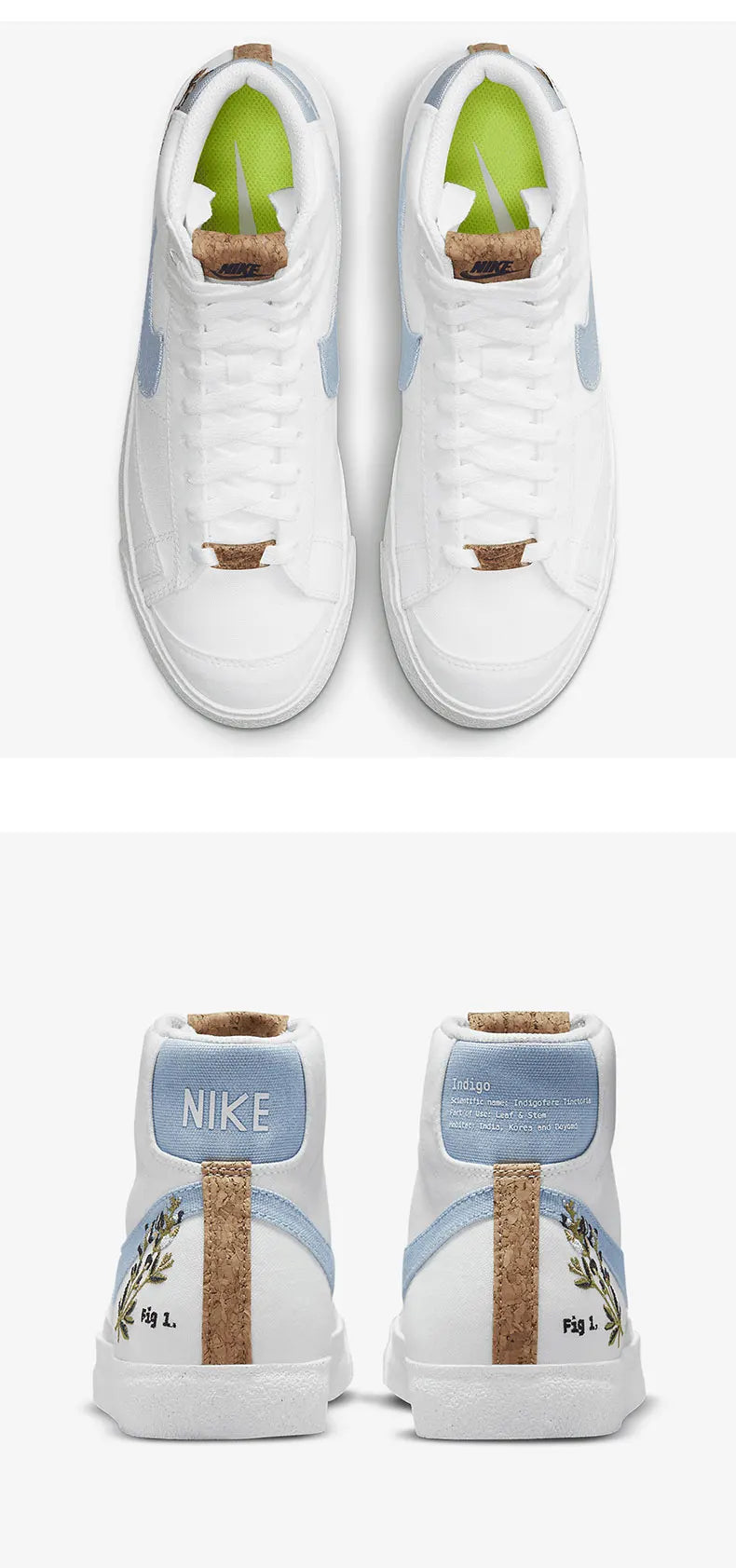 Nike Authentic Blazer Women's Foam Classic Sports Casual Sneakers DC9265-100