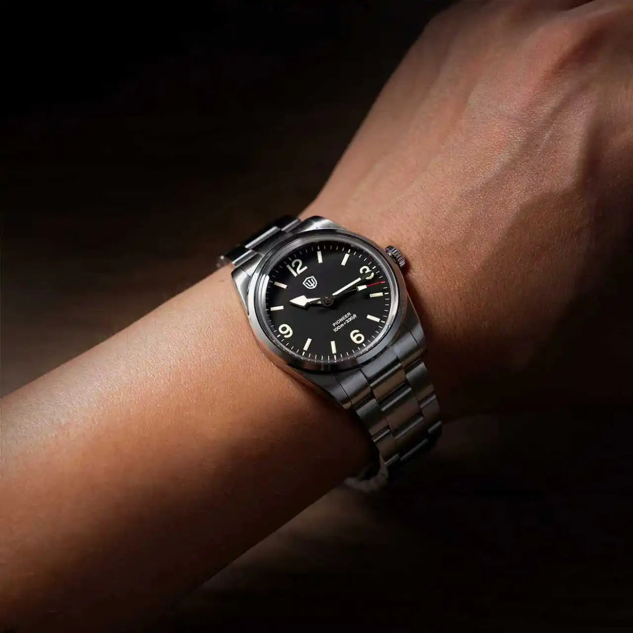 Watchdives WD1960S V2 36Mm Vintage Cream Man Watches VH31 Sweep Seconds Quartz Watch Bubble K1 Sapphire Luminous Stainless Steel