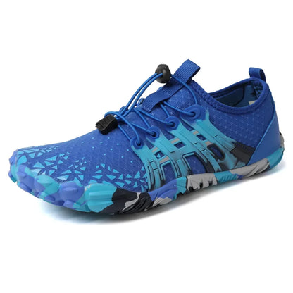 Men's and women's water shoes, upstream wading swimming barefoot five-finger aqua shoes, colorful beach seaside light unisex sneakers new