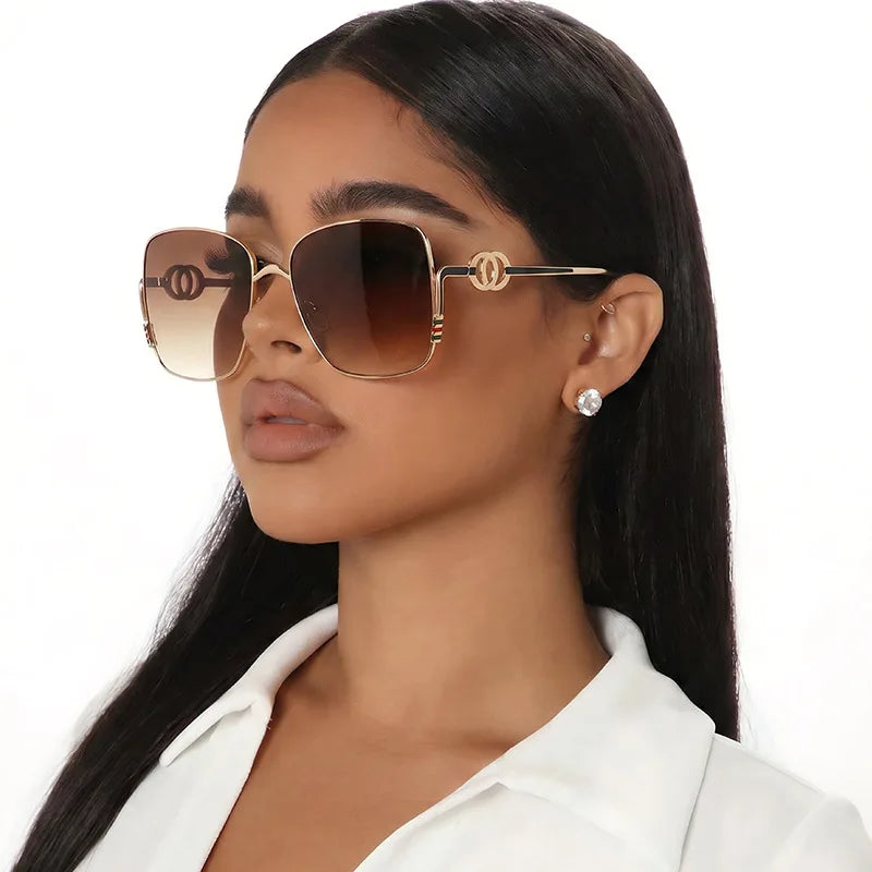 Square Frame Polarized Sunglasses for Men Women Design Fashion Trend Sunscreen Alloy UV400 Sun Glasses Unisex Eyewear 2026