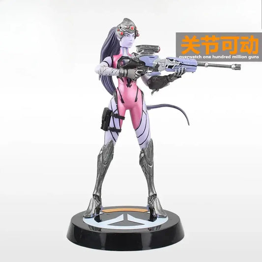 Overwatch Pioneer Black Lily Blizzard -pelipatsas, säädettävä ja liikuteltava esittelymalli rekvisiitaksi