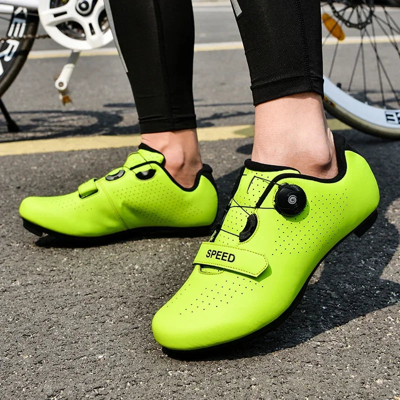 Kerékpáros cipő MTB, országúti, sportos, gyors kerékpáros cipő férfiaknak és nőknek, hegyi versenyzéshez, lapos talpú, SPD, Zapatillas Ciclismo MTB
