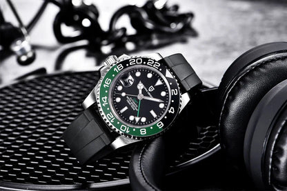 New 1662 PAGANI DESIGN GMT Automatic Watch 40mm Men's Wristwatch Top Brand 100M Waterproof Mechanical Wristwatches for Men Cloc