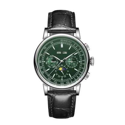 Custom Logo Diy Automatic Mechanical Watches For Man Business Multification Date Day Month Year 316L Mechanical Men's Watches