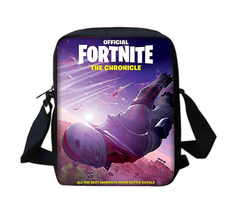 Hot Game Design Child Backpacks Shoulder Bag Pencil Case Fortnite Pupil Large Capacity School Bags for Boys Girls Best Gift