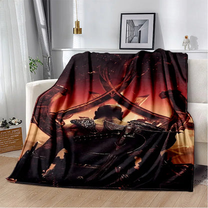 29 Style Kratos God of War Games Cartoon Blanket,Soft Throw Blanket for Home Bedroom Bed Sofa Picnic Travel Office Cover Gifts