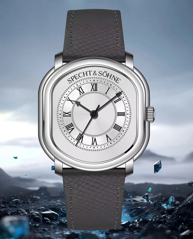 Specht & Söhne 2025 New 35MM Men's Watches Top Brand Luxury Vintage Watch For Men Japan VH31 Movt Sapphire Crystal Waterproof