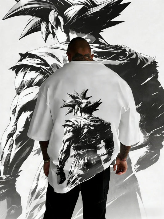 2026 New Summer Dragon Ball 40th Anniversary Son Goku 100% Cotton Anime Printed T-shirt Extra Size Casual Streetwear Unisex Y2K